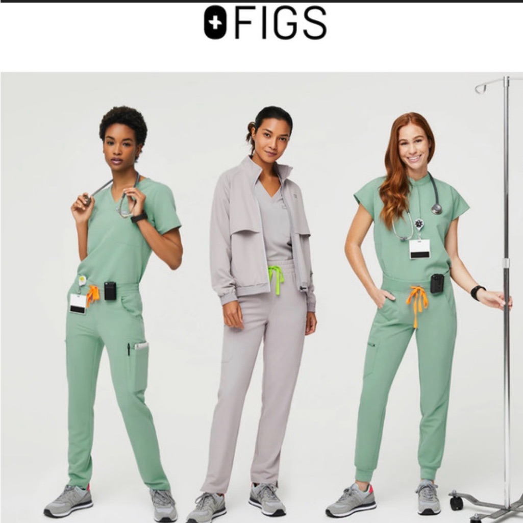 Figs Women's Sage Scrub Top - Modern Fit